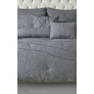 Style 212 Julienne 7 Piece King Comforter Set NEW Gray